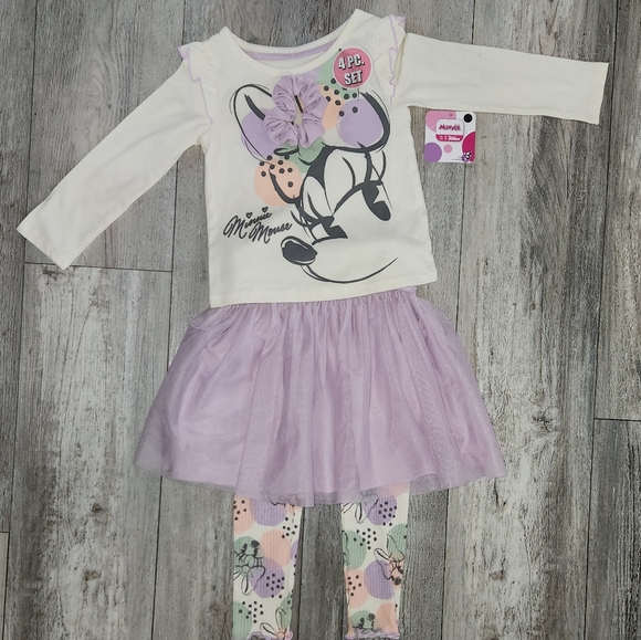 Minnie Mouse Toddler Girls 4-Piece Outfit - Picture 3 of 12